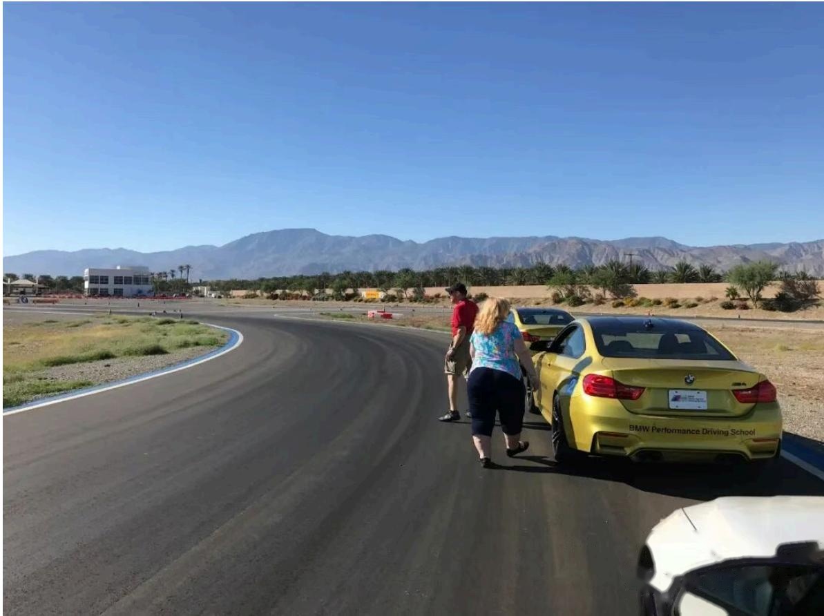 BMW M car on track at the Thermal performance center